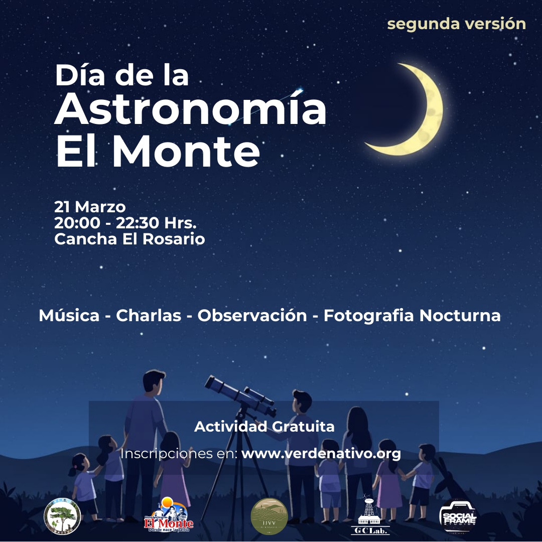 Afiche oficial Día de la Astronomía El Monte 2026